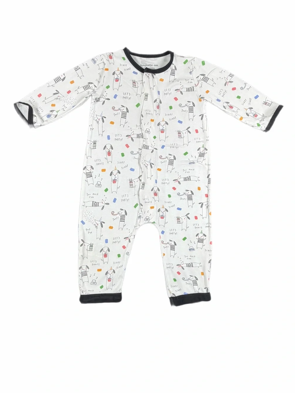 MAGNETIC ME Raise The Woof Modal Magnetic Romper - 3-6M